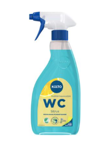 Биоразлагаемый чистящий спрей для чистки туалета Kiilto Wc-Puhdistaja Sitrus 0,6 л цитрус