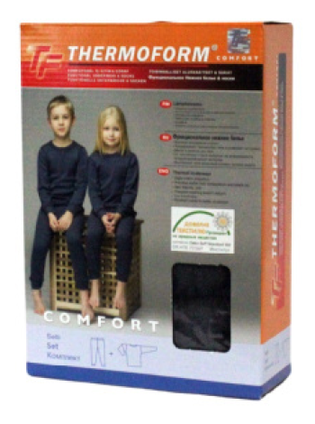 Термобелье для детей TF THERMOFORM Lasten Alusasusetti Antrasit 140см
