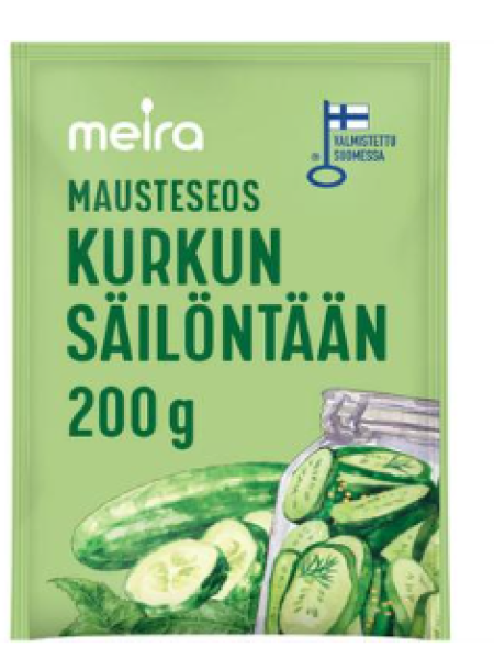 Смесь приправ для консервирования огурцов Meira Mausteseos kurkun säilöntään 200г