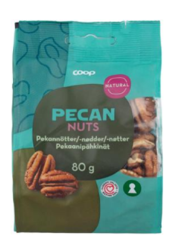 Орехи пекан Coop pekaan 80 г