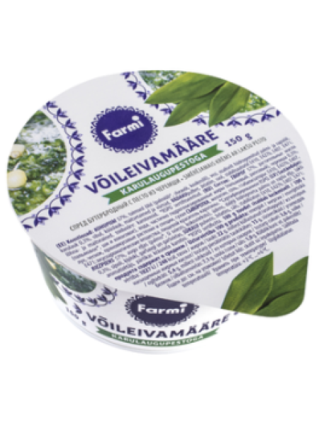 Творожный сыр с чесноком и травами FARMI Karulaugupestoga võileivamääre 150г