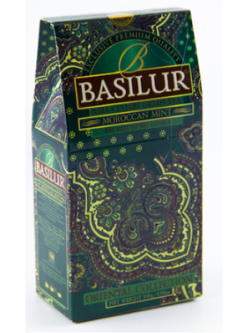 Чай зеленый гранулированный Марокканская мята BASILUR 100 г