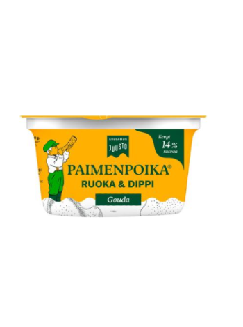 Сыр плавленый гауда Kuusamo Juusto Paimenpoika Food & Dip 200г 14%  