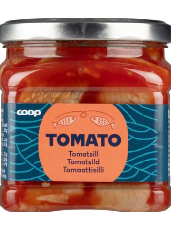 Кусочки селедки в томатном соусе Coop tomaattisilli 490г