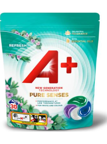 Капсулы для стирки A+ Pure Senses Refresh 30шт