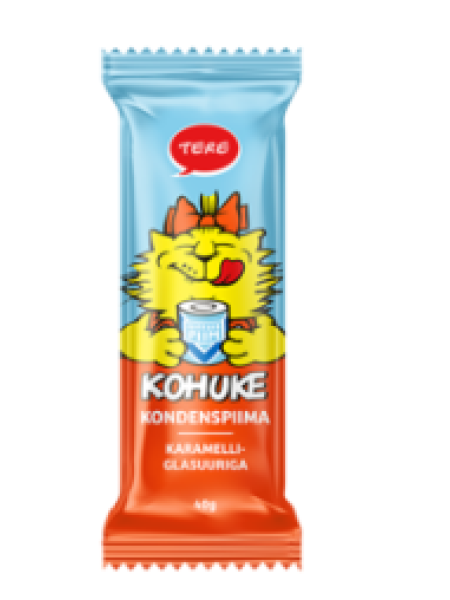 Глазированный сырок со сгущенкой и карамельной глазурью Tere Kohuke 40г