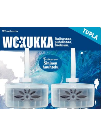 Освежитель для туалета со смывом WC Kukka Blue 2x40 г двойная упаковка