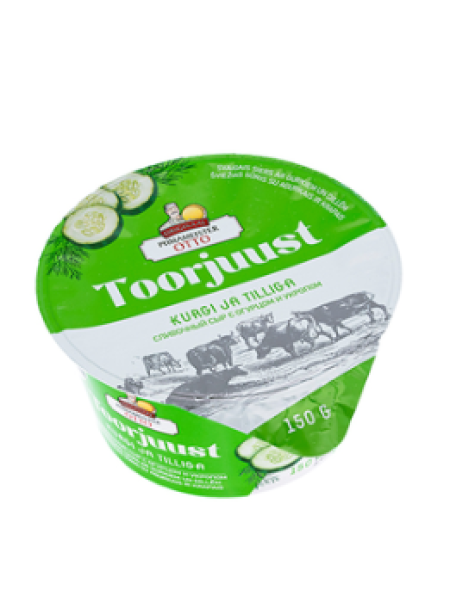 Сливочный сыр Piimameister Otto с огурцом и укропом 150г