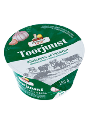 Сливочный сыр Piimameister Otto с чесноком и зеленью 150г