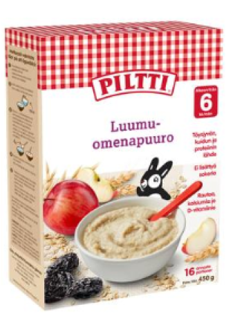 Детская каша Piltti 450г яблоко слива с 6 месяцев