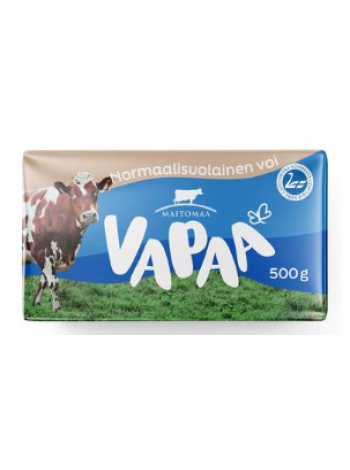 Сливочное масло Vapaa Normaalisuolainen voi 500г нормальной соли