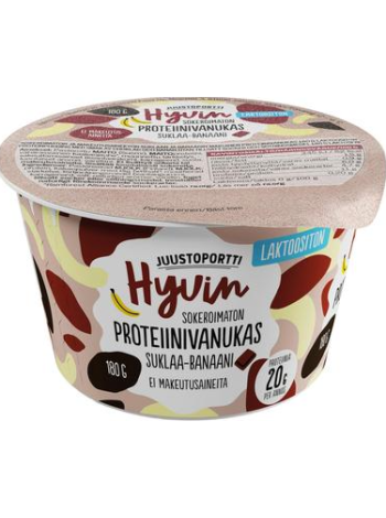 Протеиновый пудинг бананово-шоколадный Juustoportti Hyvin 180г безлактозный