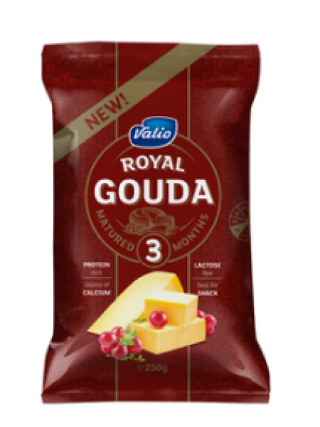 Сыр сливочный Valio Royal Gouda Red 250г без лактозы