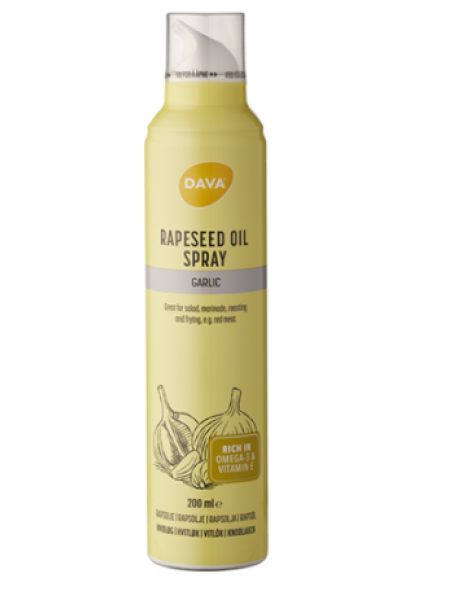 Масло канолы с чесноком Dava 200мл спрей