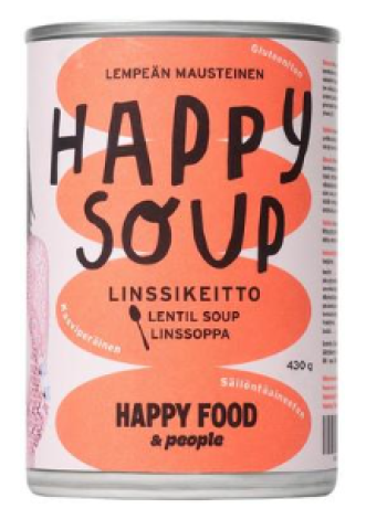 Суп из чечевицы Happyfood&people Happy Soup 430г в ж/б