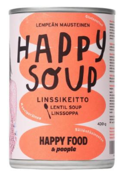 Суп из чечевицы Happyfood&people Happy Soup 430г в ж/б