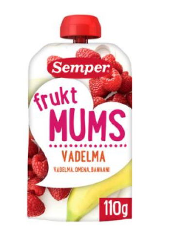 Фруктовое пюре Semper Fruktmums Hallon 110 г с 6 месяцев