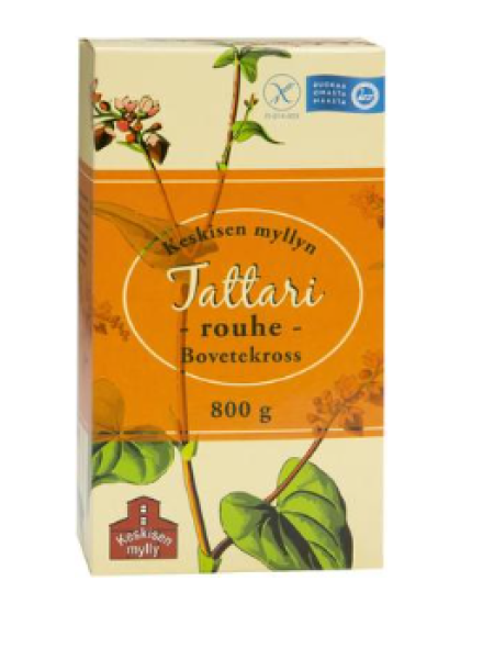 Крупа гречневая цельнозерновая Myllyn Kotimainen Täysjyvä Tattarirouhe 800г