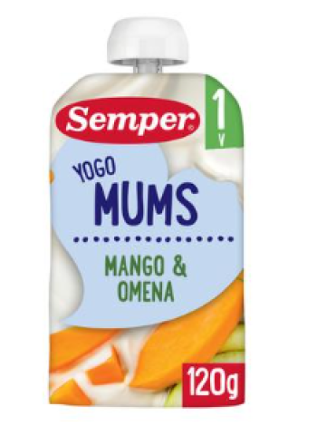 Детский йогурт-пюре Semper Yoghurt Mango & Apple 120г Манго Яблоко 12 месяцев