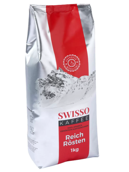 Кофе в зернах Swisso Kaffee Reich Rosten 1 кг