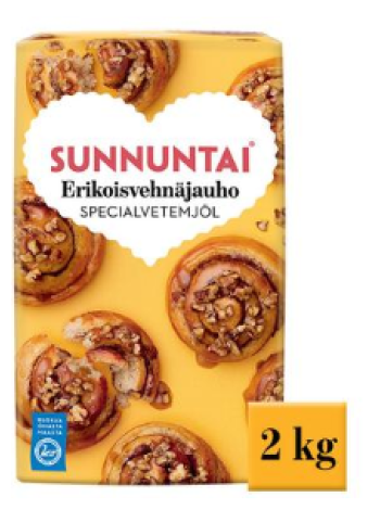 Пшеничная мука Sunnuntai Erikois Vehnäjauho 2 кг