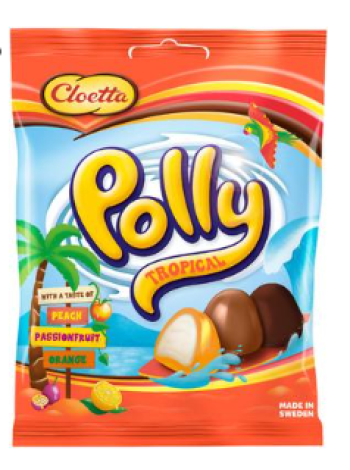 Смесь конфет Cloetta Polly Tropical 180г