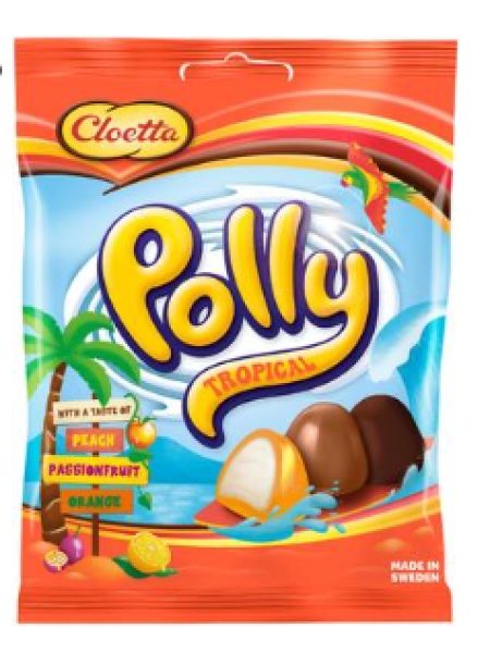 Смесь конфет Cloetta Polly Tropical 180г