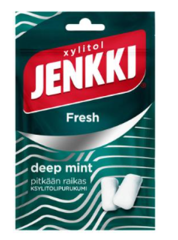 Жевательная резинка Jenkki Fresh Deep Mint с ксилитом 35г
