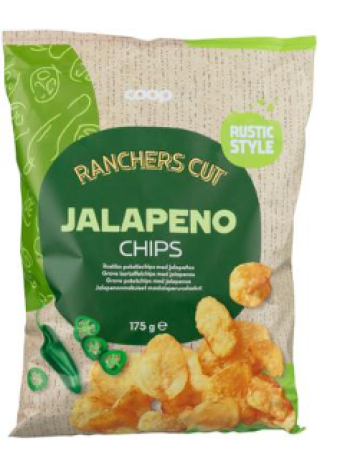 Чипсы картофельные Coop jalapeno 175г с халапеньо
