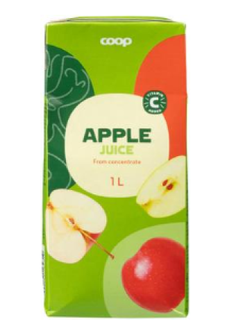 Сок яблочный Coop Apple 1 л