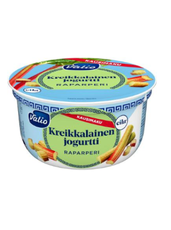 Греческий йогурт Valio kreikkalainen raparperi 150г ревень без лактозы