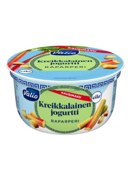 Греческий йогурт Valio kreikkalainen raparperi 150г ревень без лактозы