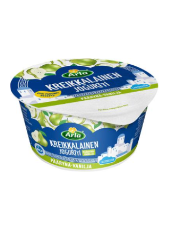 Йогурт без лактозы Arla Kreikkalainen Päärynä-vanilja 150г  ваниль груша