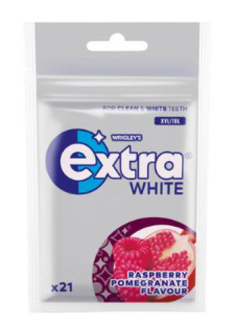 Жевательная резинка Extra White Raspberry Pomegranate Малина Гранат 29г