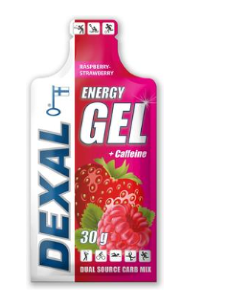 Энергетический гель Dexal Energy 30г малина-клубника+кофеин