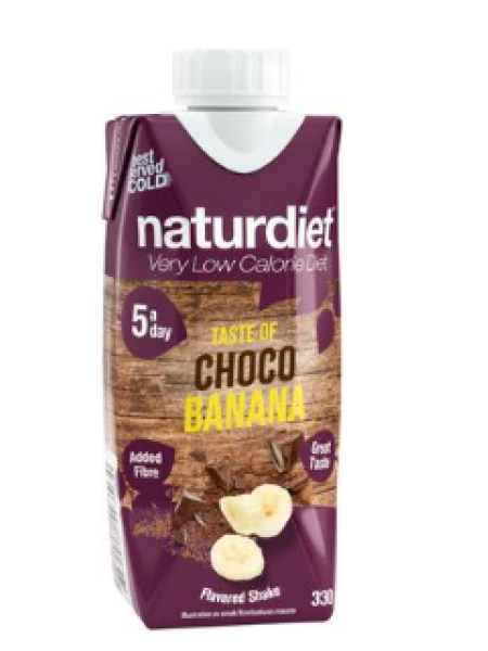 Шоколадно-банановый коктейль Naturdiet VLCD 330мл для похудения и контроля веса