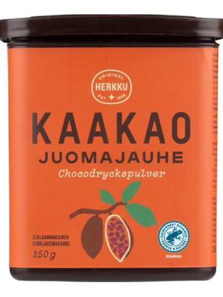 Порошковый какао-напиток со вкусом шоколада Herkku kaakao juomajauhe 250г