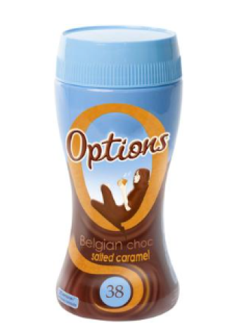 Напиток какао-порошок Options Salted Caramel kaakaojuomajauhe 220г Соленая карамель 