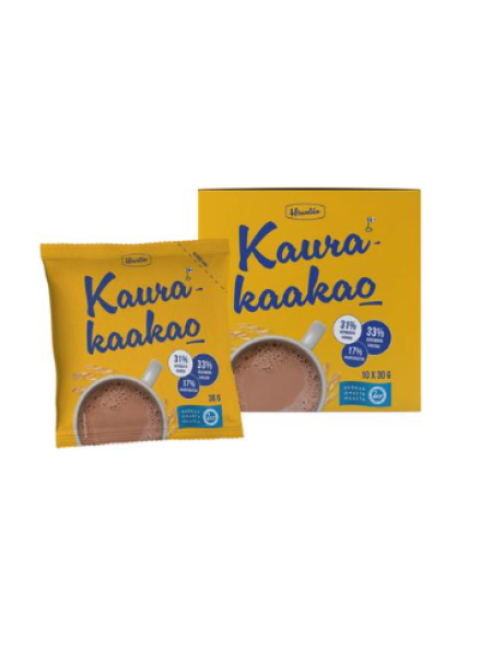 Овсяный какао-порошок Hirvelän Kaurakaakaojuomajauhe 30г x 10шт