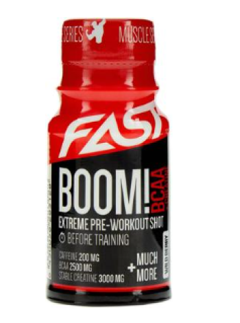 Ягодный энергетический шот FAST BOOM! BCAA 60мл