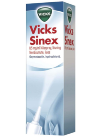 Назальный спрей VICKS SINEX 0,5 mg 15 мл