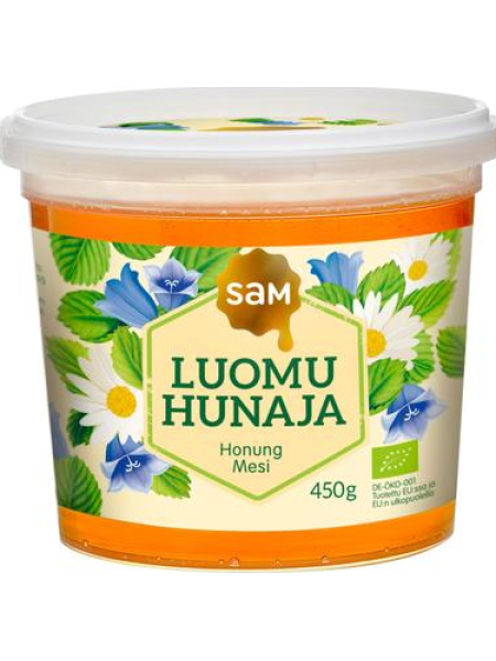 Мед натуральный органический SAM Luomuhunaja 450г