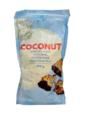 Кокосовая стружка Coop 200г для выпечки