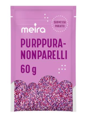 Украшение для торта и десертов Meira Purppura nonparelli 60г фиолетовые шарики