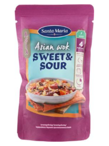 Готовый соус Азиатский вок кисло- сладкий Santa Maria Asian Wok Sweet & Sour 150г