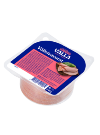 Колбаса для сэндвичей VALLA Võileivavorst 270г в нарезке