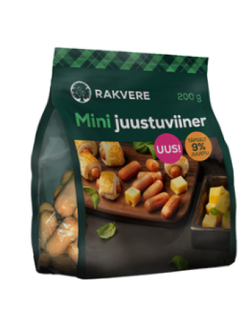 Мини сосиски с сыром RAKVERE Mini juustuviiner 200г