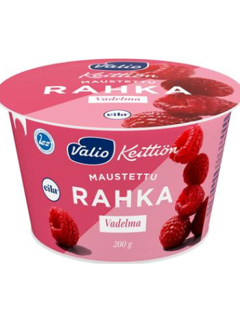 Мягкий творожок с малиной Valio Keittiön maustettu rahka 200г без лактозы