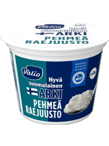 Творог мягкий без лактозы Valio Hyvä suomalainen Arki pehmeä raejuusto 200г
