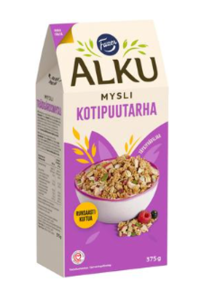 Мюсли с садовыми ягодами Fazer Alku Kotipuutarhamysli 375г